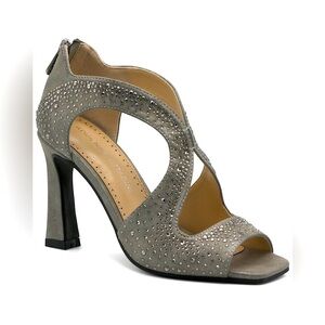 ADRIENNE VITTADINI Golly Sandal in Pewter Crystal